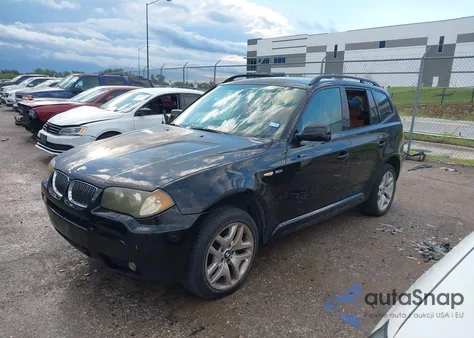 2006 BMW X3 3.0I z USA, uszkodzony, nr VIN WBXPA934X6WG91208